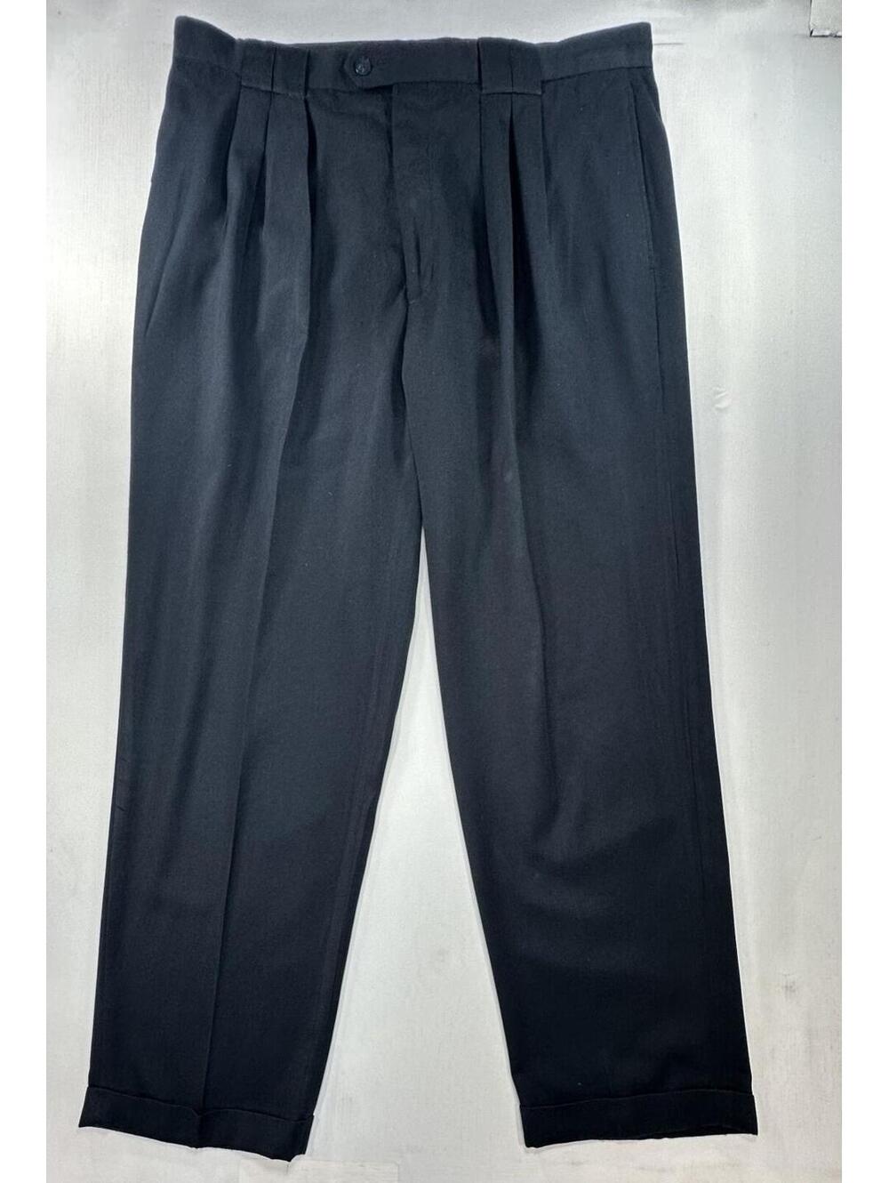 Cellini Linea Uomo Pleated Straight Chinos Blue Mens 38/30